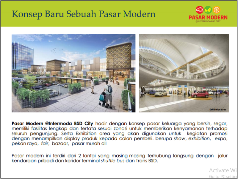 PASAR MODERN INTERMODA BSD CITY  PROPERTINDO 123