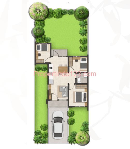 FLOOR PLAN TIPE PREMIUM 52/160 (8 X 20)