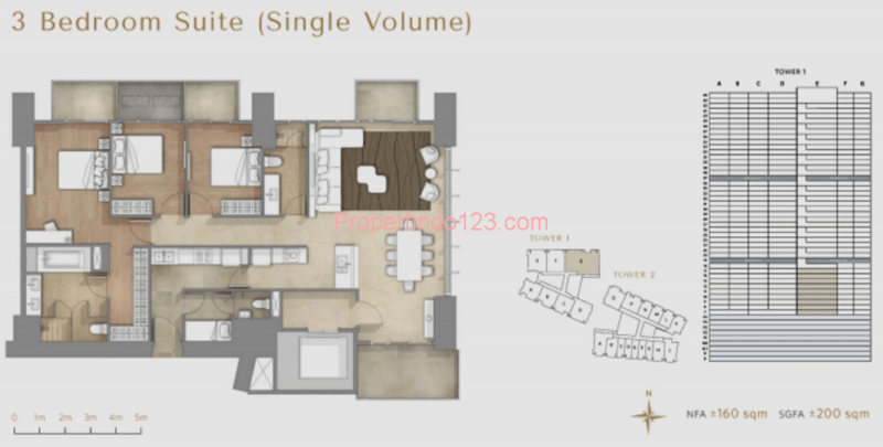 TYPE 3 BR SUITE (SINGLE VOLUME)