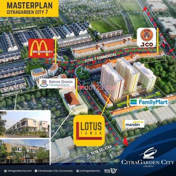 CitraGarden City Jakarta Barat - Master Plan | Propertindo123.com