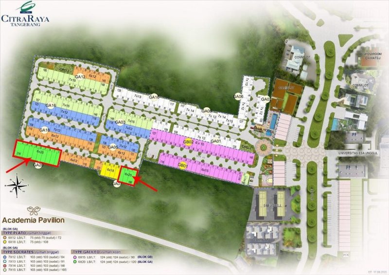 Site Plan Pavilion Citra Raya | Propertindo123