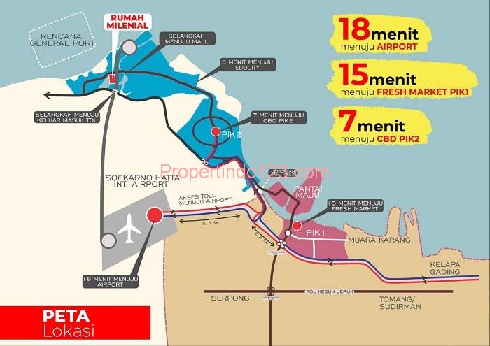 PIK2 - Kota Tepi Laut - Peta Lokasi | Propertindo123