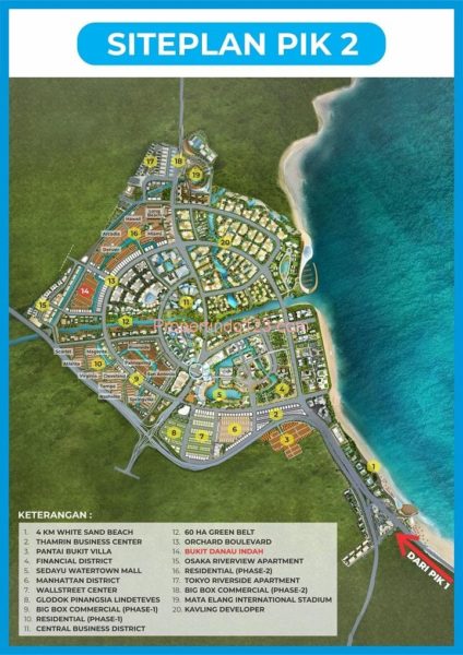 PIK2 - Kota Tepi Laut - Site Plan | Propertindo123